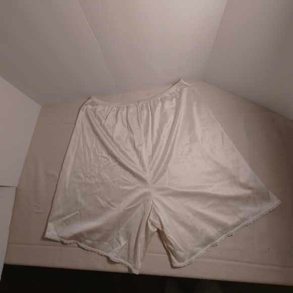 Petti Pants Bloomers Size L Nylon Lace Trim USA Made Vassarette - Picture 1 of 8